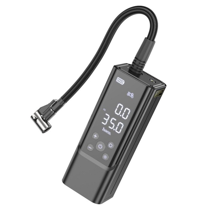 Kompresor samochodowy Hoco bezprzewodowy 5000mAh ZP7 czarny (5).jpg