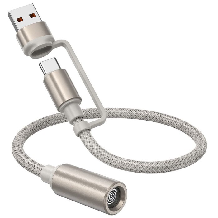 Kabel USB A  USB C do zapalniczka samochodowa Hoco 0,3 m UA38B złoty (4).jpg