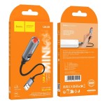 Adapter USB A do zapalniczka samochodowa 0,3 m UA30 czarny Hoco