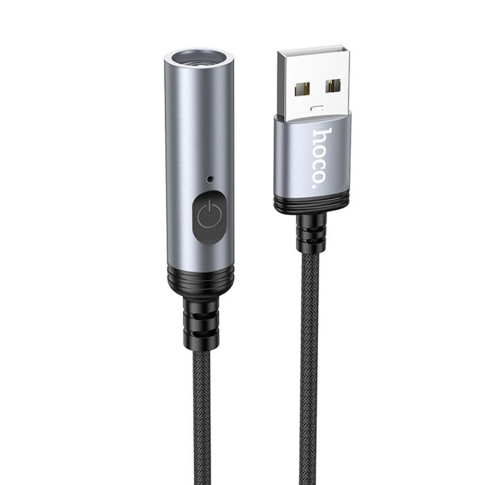 Adapter USB A do zapalniczka samochodowa Hoco 0,3 m UA30 czarny (6).jpg