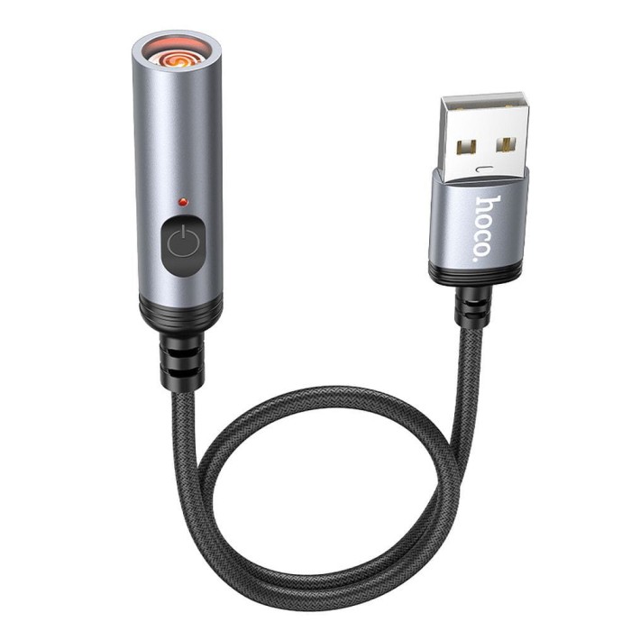 Adapter USB A do zapalniczka samochodowa Hoco 0,3 m UA30 czarny (9).jpg