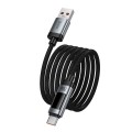 Kabel z wyświetlaczem USB A do USB C Hoco PD 6A 100W 1,2m U148 czarny (4).jpg