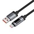 Kabel z wyświetlaczem USB A do USB C Hoco PD 6A 100W 1,2m U148 czarny (7).jpg