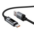 Kabel z wyświetlaczem USB A do USB C Hoco PD 6A 100W 1,2m U148 czarny (8).jpg