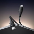 Kabel Silikonowy USB C do USB C Hoco 3A 60W 1 m X124 czarny (2).jpg