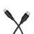 Kabel Silikonowy USB C do USB C Hoco 3A 60W 1 m X124 czarny (5).jpg