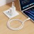 Kabel Silikonowy USB C do USB C Hoco 3A 60W 1 m X124 biały (3).jpg