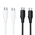 Kabel Silikonowy USB C do USB C Hoco 3A 60W 1 m X124 biały (4).jpg