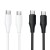Kabel Silikonowy USB C do USB C Hoco 3A 60W 1 m X124 biały (4).jpg