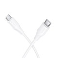 Kabel Silikonowy USB C do USB C Hoco 3A 60W 1 m X124 biały (5).jpg