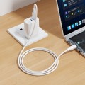 Kabel Silikonowy USB A do USB C Hoco 3A 1 m X124 biały (3).jpg