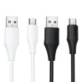Kabel Silikonowy USB A do USB C Hoco 3A 1 m X124 biały (4).jpg