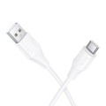 Kabel Silikonowy USB A do USB C Hoco 3A 1 m X124 biały (5).jpg