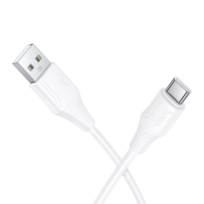 Kabel Silikonowy USB A do USB C Hoco 3A 1 m X124 biały (5).jpg