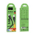 Kabel Silikonowy USB A do USB C Hoco 3A 1 m X124 czarny (2).jpg