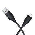 Kabel Silikonowy USB A do Lightning Hoco 27W 1 m X124 czarny (7).jpg