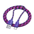 Kabel USB A do USB C Hoco 3A 1 m X116 gradient fioletowy (5).jpg
