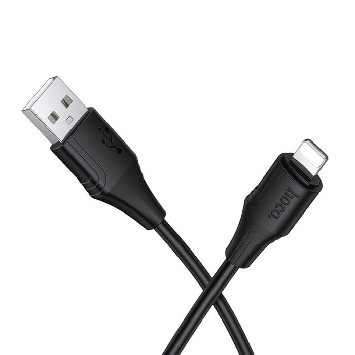 Kabel Silikonowy USB A do Lightning Hoco 2,4A 1 m X124 czarny (7).jpg