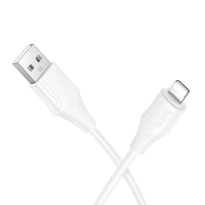 Kabel Silikonowy USB A do Lightning Hoco 27W 1 m X124 biały (5).jpg