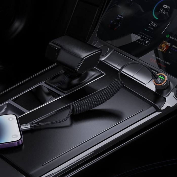 Kabel USB C do Lightning Hoco PD 2,4A 1,5 m X121 czarny (5).jpg