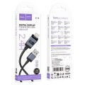 Kabel USB A do Lightning Hoco 2,4A z wyświetlaczem 1 m X118 czarny (4).jpg