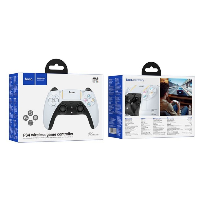 Pad bezprzewodowy Hoco do PS4  PS5  PC GA1 biały (1).jpg