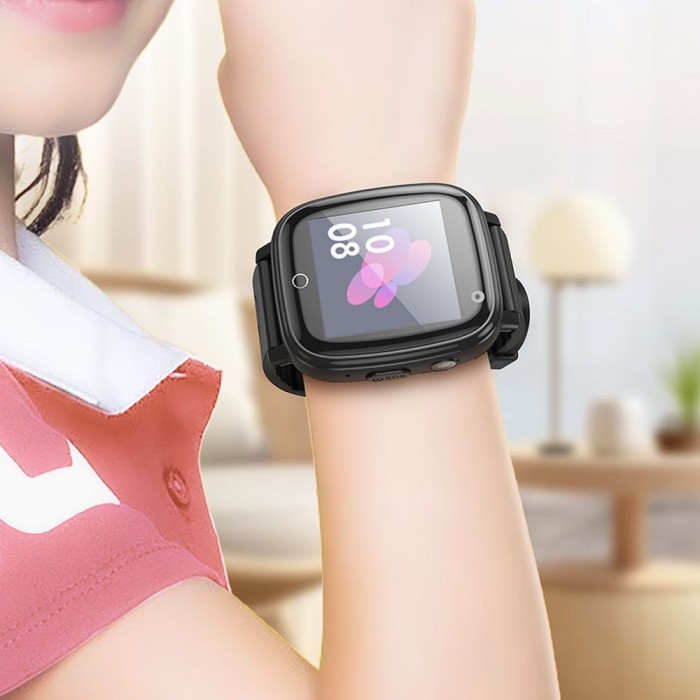 Smartwatch dla dzieci Hoco 1,44 2G z funkcją rozmowy Y100 czarny (2).jpg