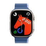 Pasek do Apple Watch magnetyczny silikon 38 / 40 / 41 mm AS102 ciemny niebieski z jasnym niebieskim Hoco