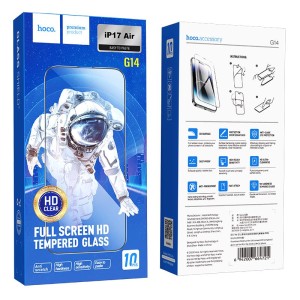 Szkło na telefon iPhone 17  AIR hartowane HD 5D Guardian shield 10 sztuk G14 czarne Hoco