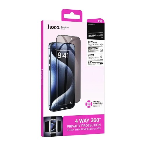 Szkło hartowane do iPhone 15 PLUS 360-degree privacy Hoco (1).jpg