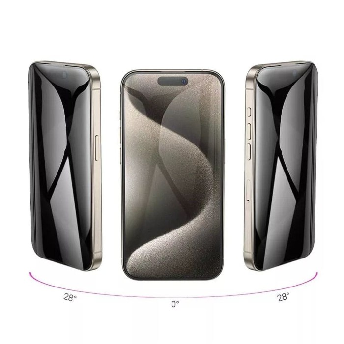Szkło hartowane do iPhone 15 PLUS 360-degree privacy Hoco (3).jpg
