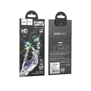 Szkło na telefon iPhone 13 MINI (5,4") hartowane INSTANT Full screen HD 10 sztuk G6 Hoco