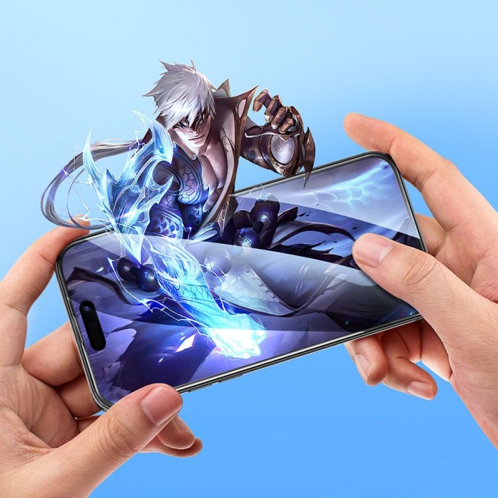 Szkło hartowane do iPhone 14 PRO Hoco HD 5D Guardian shield 10 sztuk G14 czarne (6).jpg