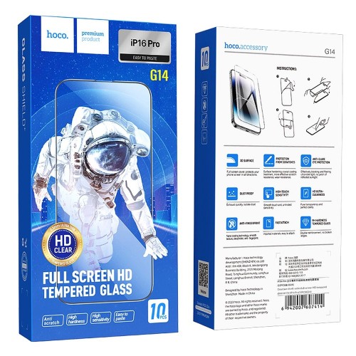 Szkło hartowane do iPhone 16 PRO  17  17 PRO Hoco HD 5D Guardian shield 10 sztuk G14 czarne (3).jpg