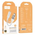 Adapter AUX USB C do Jack 3,5 mm Hoco 0,15 m LS37 transparentny szary (2).jpg
