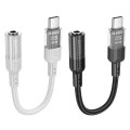 Adapter AUX USB C do Jack 3,5 mm Hoco 0,15 m LS37 transparentny szary (4).jpg