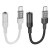 Adapter AUX USB C do Jack 3,5 mm Hoco 0,15 m LS37 transparentny szary (4).jpg