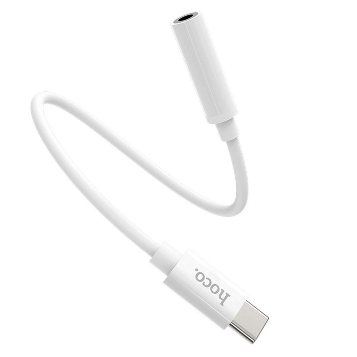 Adapter AUX USB C do Jack 3,5 mm Hoco LS30 biały (8).jpg
