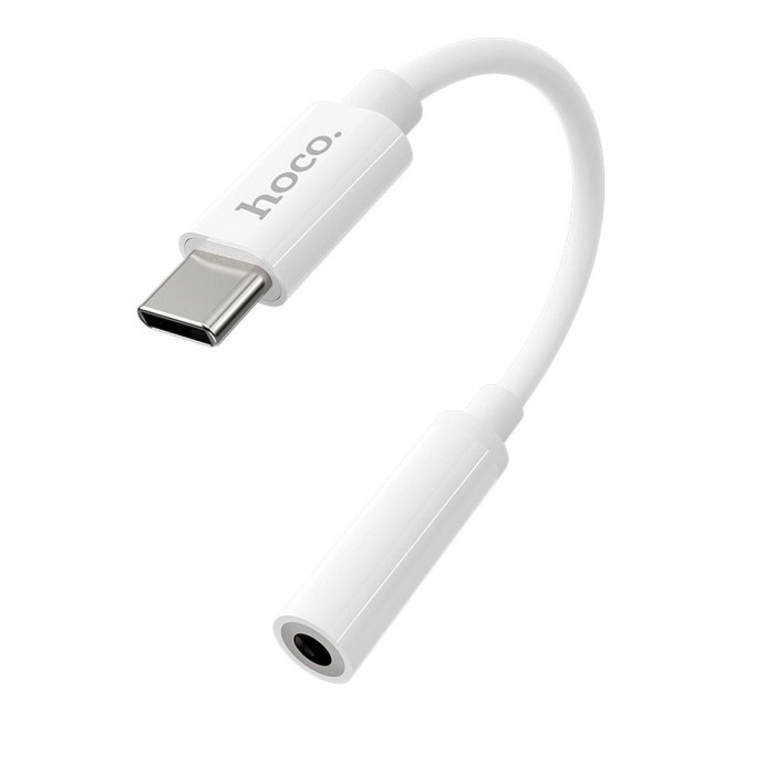 Adapter AUX USB C do Jack 3,5 mm Hoco LS30 biały (2).jpg