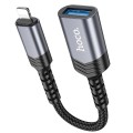 Adapter Lightning do USB A Hoco UA24 czarny (1).jpg