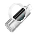 Adapter Lightning do USB C Hoco PD 2,4A 27W z wyświetlaczem UA32B srebrny (4).jpg
