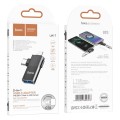 Adapter OTG 2w1 USB C  Lightning do USB A Hoco UA17 czarny (1).jpg