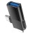 Adapter OTG 2w1 USB C  Lightning do USB A Hoco UA17 czarny (4).jpg