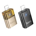 Adapter OTG Lightning do USB A Hoco UA36 czarny transparentny (4).jpg