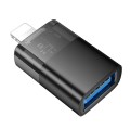 Adapter OTG Lightning do USB A Hoco UA36 czarny transparentny (5).jpg