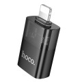 Adapter OTG Lightning do USB A Hoco UA36 czarny transparentny (1).jpg