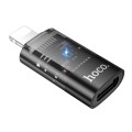 Adapter OTG Lightning do USB C Hoco UA36A transparentny czarny (4).jpg