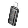 Adapter OTG Lightning do USB C Hoco UA36A transparentny czarny (5).jpg