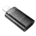 Adapter OTG Lightning do USB C Hoco UA36A transparentny czarny (6).jpg