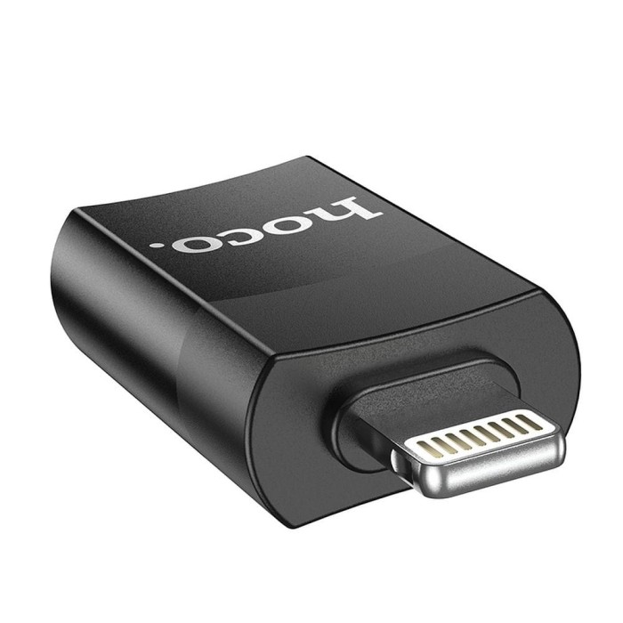 Adapter OTG USB A do Lightning Hoco UA17 czarny (1).jpg